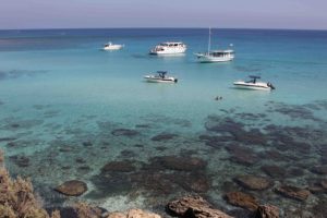 Paphos coastline. The city has won the Gold Quality Award as top sustainable coastal tourist destination 2016