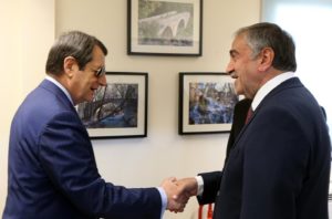 President Nicos Anastasiades and Turkish Cypriot leader Mustafa Akinci resumed talks on Wednesday